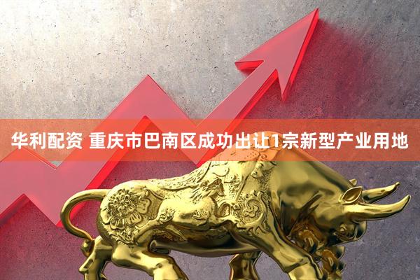 华利配资 重庆市巴南区成功出让1宗新型产业用地